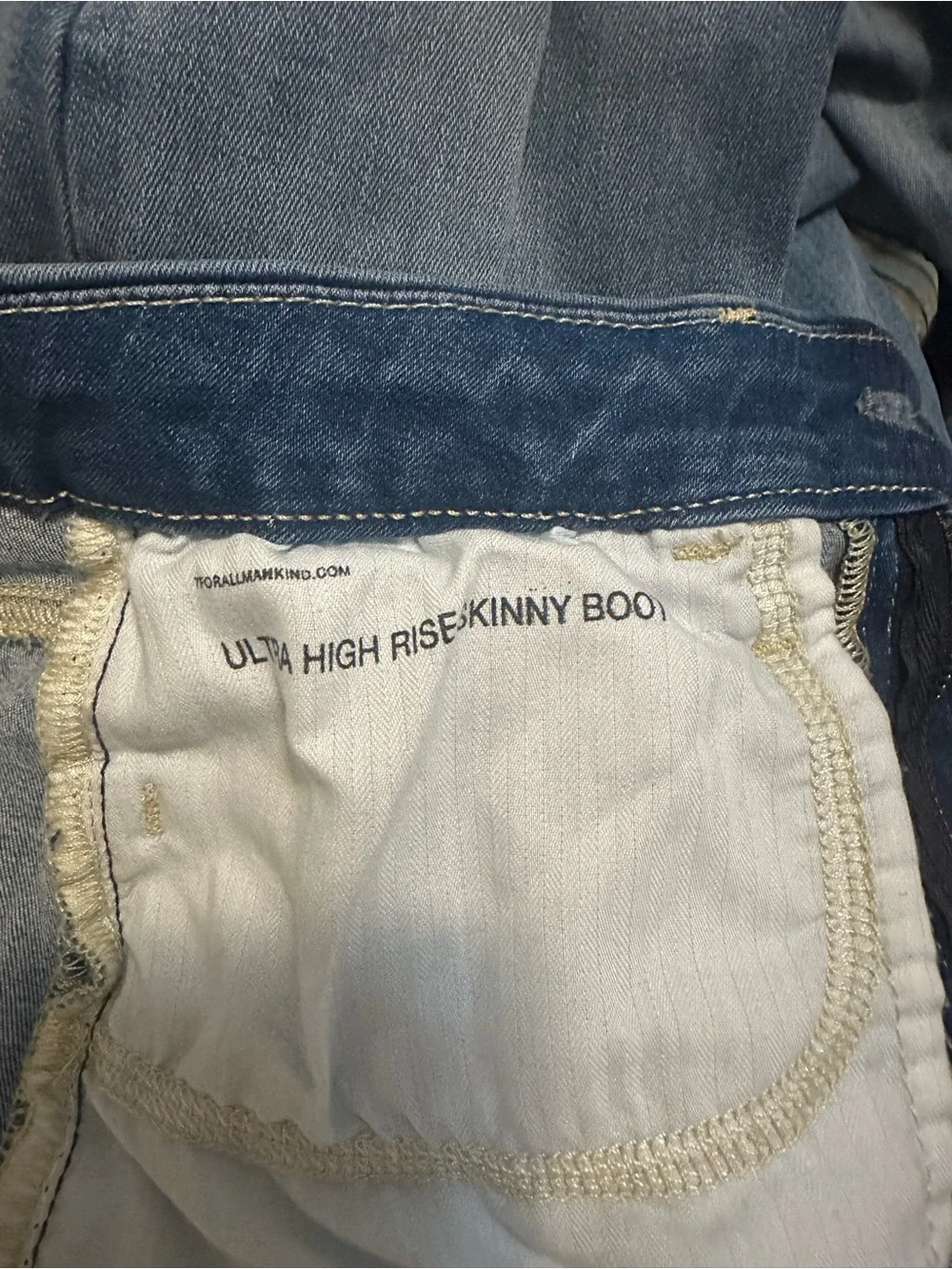 7 For All Mankind Ultra High Rise Skinny Bootcut Jeans Size 29